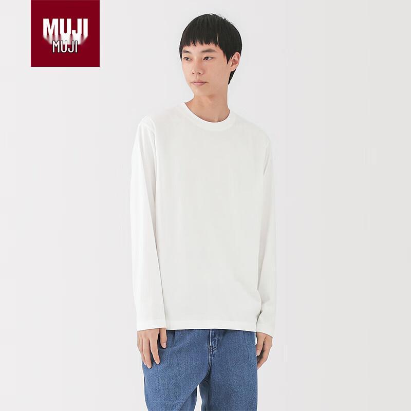 MUJI Men s Tenjiku Knit Crew Neck Long Sleeve T-Shirt XL