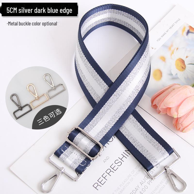 

Регулируемый широкий ремень для сумки золотого и серебряного цвета шириной 5 см: Универсальный аксессуар на плечо для женщин Light Gold Buckle