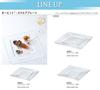 Toyo Sasaki Glass Orbit Square Plates, 280mm, Set of 2, Made In Japan, Large Platters, Glass Dishes, Tableware, Item 46351
