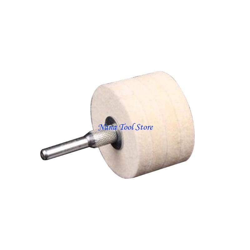 31GJ 50mm 2"Compressed Wool Fabric Disc Polishing Buffing Pads for Fine Polishing