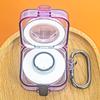 Clear Flexible Case with Carabiner Protector Cover for Rings Charger Shell Dustproof Charging Case Cover