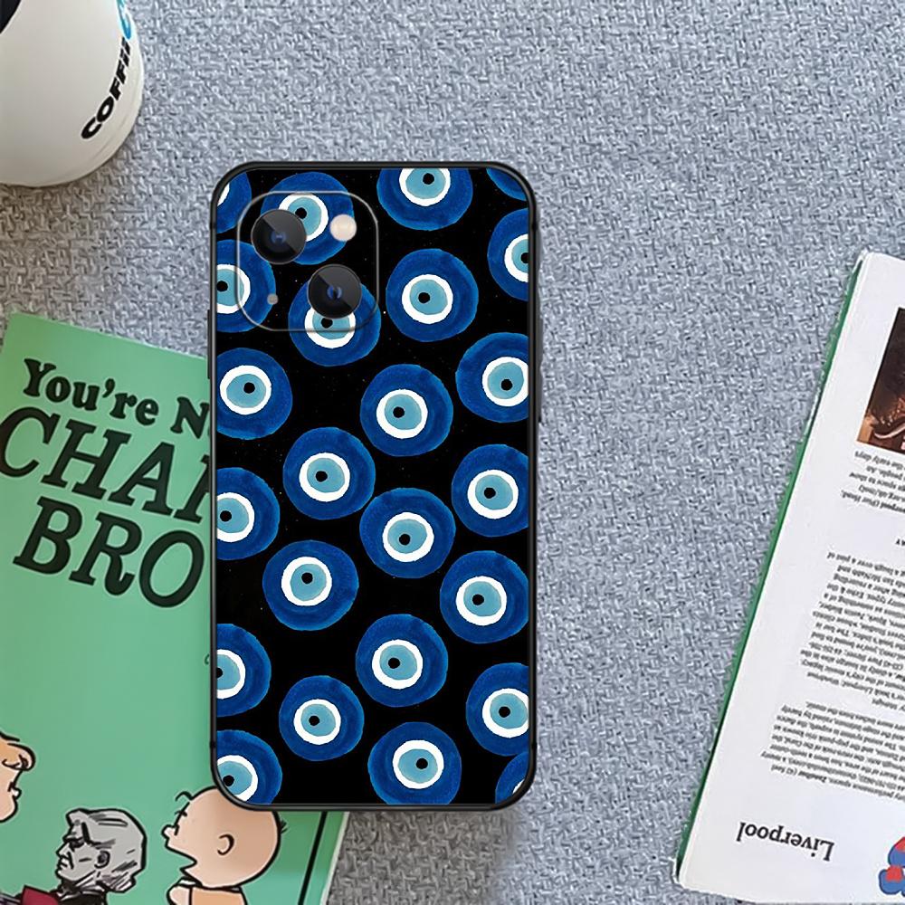Evil Eye Pattern Art Phone Case Cover Coque For Iphone Xiaomi Mi Samsung Galaxy Redmi Note A S 11 12 13 14 15 22 23 24 5G Pro Plus Max Fe Ultra