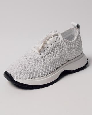 Damskie letnie sneakersy 5641301 36 białe tekstylne