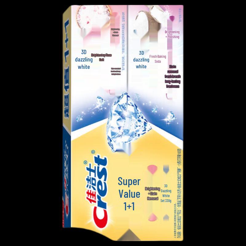 Зубная паста Crest 3D White Розовая соль и пищевая сода Двойная упаковка