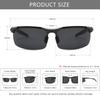 HD Polarized Sunglasses for Running Metal UV400 Gray SGT177QKH JP [SUNGAIT] Men's Driving, Fishing, Cycling, - Frame, (Gunmetal Frame, Lens)