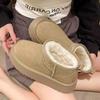 Thick-soled non-slip snow boots 22 years old new winter warm bread shoes piled and thickened cotton shoes