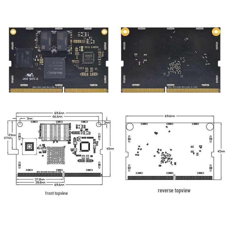 Rockchip RV1109 Core Development Board - Rongpin DR4-RV1109 IPC