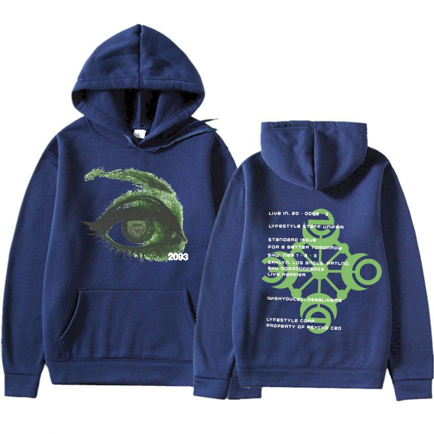 Yeat Lyfestyle 2093 Eye Print Hoodie Album Merch Pullovers Fashion Sweatshirts Men's Casual Y2K Top Aesthetic Long Sleeve