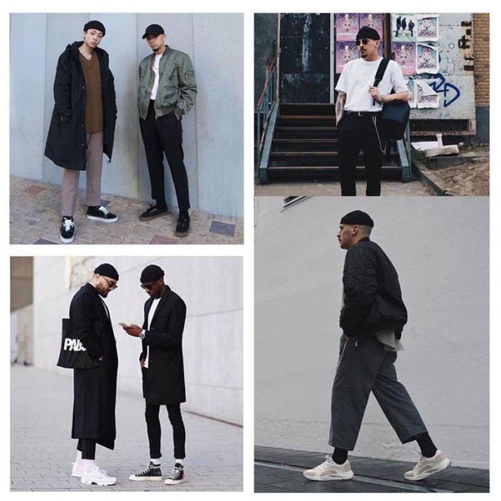 Bonnet Hat Solid Color Women Skullcap Knitted Brimless Hat Korean Style Beanie Hats Men Docker Cap
