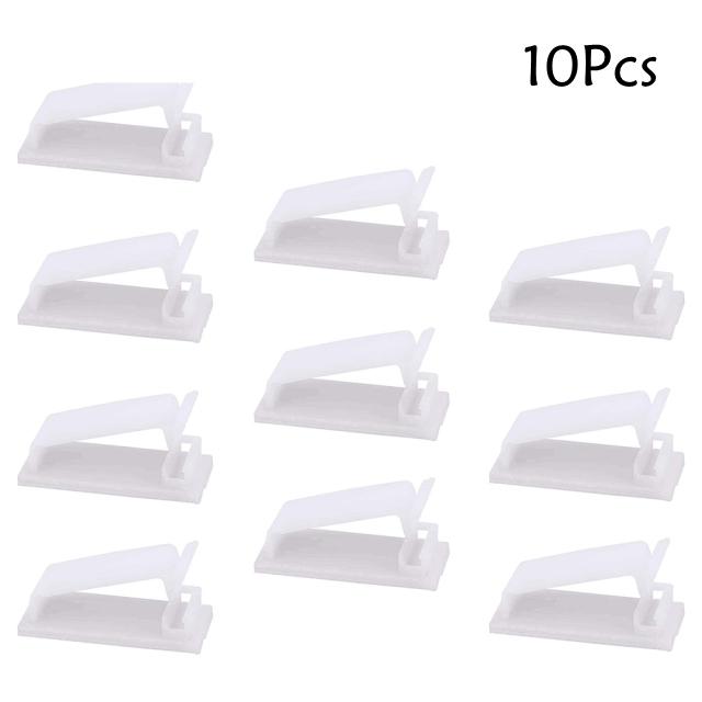 5/10 Stück Kabelklemmen, selbstklebende Kabelhalter, ideales Kabelmanagement für die Organisation von Kabeldrähten, Zuhause, Büro, Auto