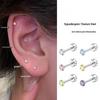 Elegantes clips magnéticos para las orejas con diamantes, perfectos para orejas no perforadas.. Accesorio de moda japonés-coreano para un look de celebridad de alta gama.