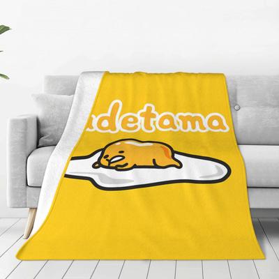 Gudetama Jajko Leniuszek Kreskówkowe Kocyki Połóż się Polarowy Niesamowicie Ciepły Koc Piknikowy do Domu Na Wszystkie Pory Roku Samochód