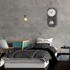 Elegant Style Rectangular Wall Clock Stylish Hanging Clock for Living Room Bar Ornament