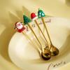 Cross-Border Christmas Spoon & Fork Set - Cute Snowman Design, Creative Dessert Tableware Gift Box
