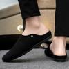 Large Size Half Shoes for Men Mules Loafers Slippers Closed-toe Open Back Casual Shoes Backless Slides Sandal Slip On Flats 2026