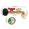 Gas Pressure Regulator Propane Gas Level Indicator Gas Meter and Leak Detector for Barbecues Motorhome Camping Heater