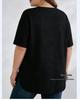 Plus Size Women's 95% Cotton Summer Knit Loose Short Sleeve Solid T-Shirt
