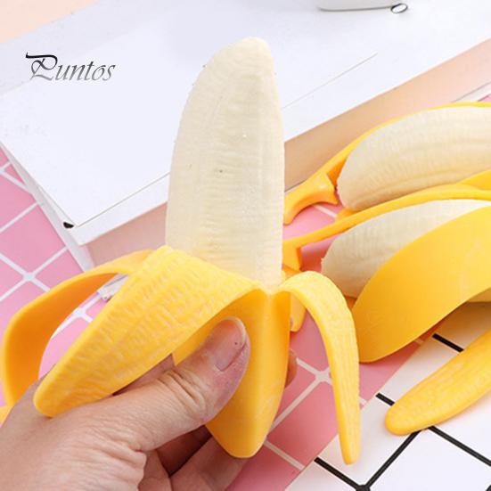 Anxiety Relief Toy 1/2/3Pcs Simulation Peel-off Banana Squeeze Stress Fruit Pinch Sensory Soft Kids Adults TPR Ball Calming Fidget