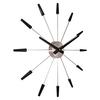 NeXtime wall clock "PLUG INN", very quiet, black, stainless steel, ø58 cm