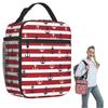 Navy Ship Anchor Pattern Insulated Lunch Bag for Women Children Leakproof Food Boxes Thermal Lunch Box Tote