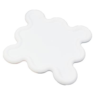 Porta-copos de Borracha Macia de PVC Isolamento Térmico Tapete para Copo Cozinha Doméstica Inovador Almofada para Copo Tigela Branco