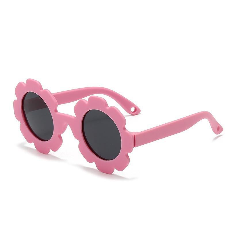 Children's sunglasses Girls' sunscreen glasses Sunflower flower cartoon boy's sunglasses Toddler baby photo props