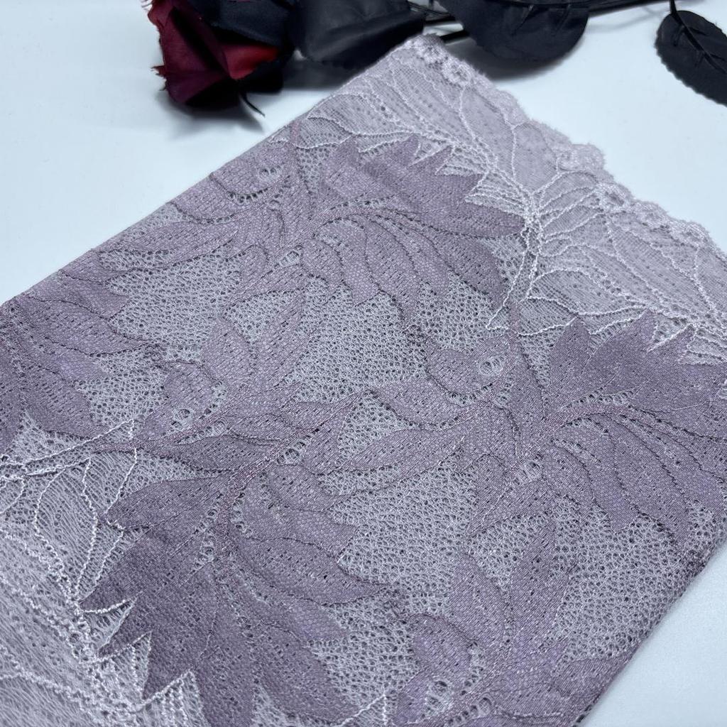 ( 3 Colors ) Elastic Lace, 23cm wide Mutilcolor Stretch Elastane Lace Trim for Lingerie, Bra, Underwear, Dress, Garment, Sewing & Crafting