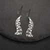 Performer Violine Anhänger Ohrringe Edelstahl Damen Klassisch Dreifache Note Musiksymbol Musiker Schmuck Geschenk