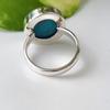 Natural Blue Turquoise Gemstone 925 Sterling Silver Ring Sz 7.75 US, Gift Ring
