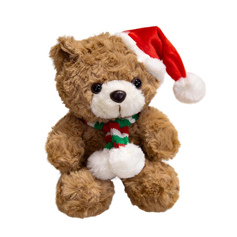 Holiday Gift Plush Teddy Bear with Valentine’s Day Rose Bouquet - Christmas & Graduation Celebration