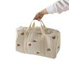 Portable Boston Embroidery Travel Bag - Large Capacity, Lightweight, Messenger Style