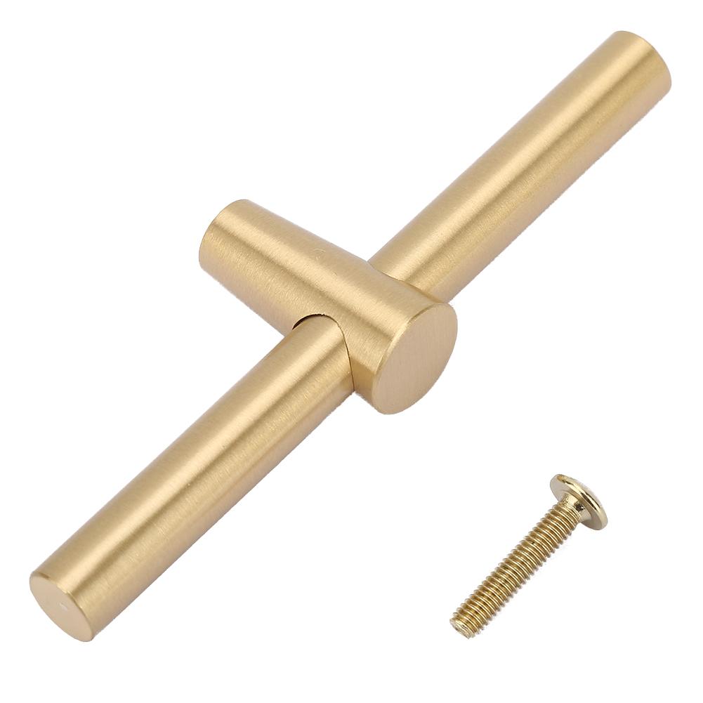 

Brass Cabinet Handle Brushed Kitchen Cupboard T Bar Pull Handle Wardrobe Door Knob белый