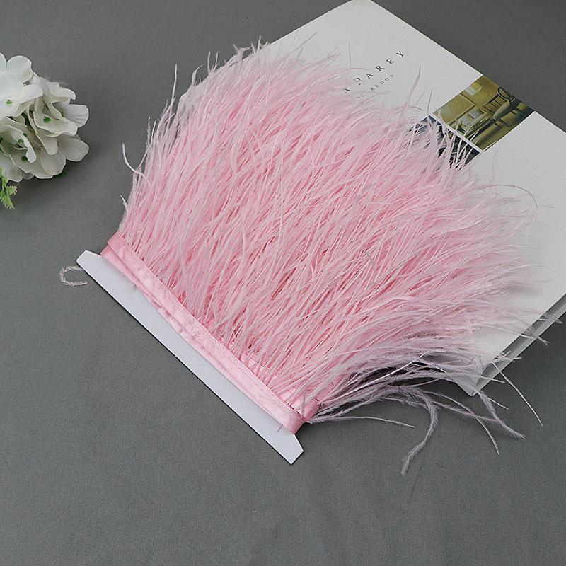 Ostrich Feather Lace Cloth Bandwidth 10-15Cm Stage Performance Clothing Decoration Accessories Lace Feather Ribbon