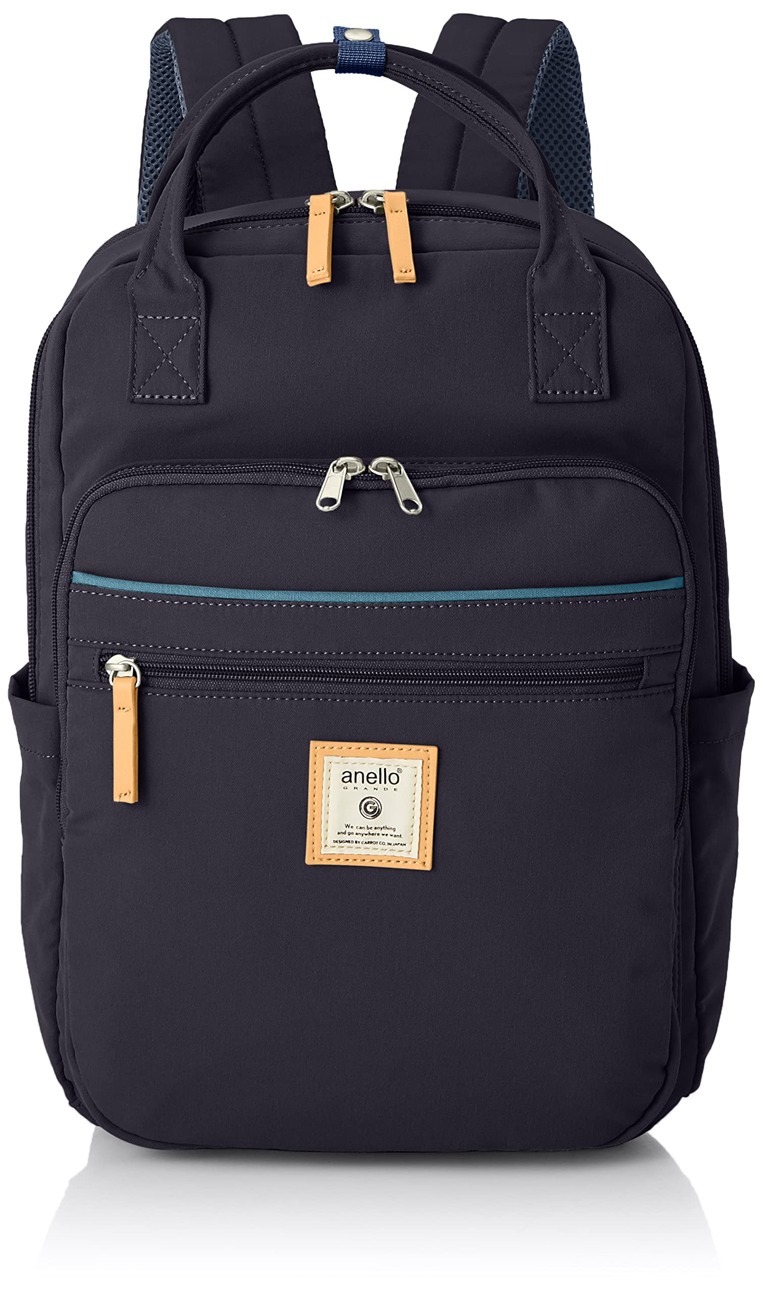 

Квадратный рюкзак A4 для хранения ПК 10 карманов CINNAMON GTM0331 Navy [Anello Grande]