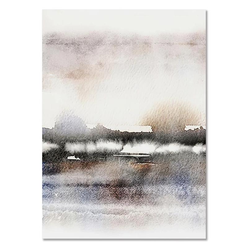 

Абстрактный закатный пейзаж Холст Живопись Богемский Арт Постер Принт Скандинавская Современная Настенная Картина Современное Украшение Дома 21cm×30cm NoFrame