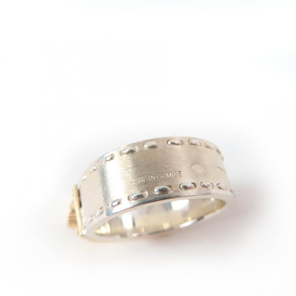 Excellent HERMES Ring Kelly Ring Silver 925 Women Used