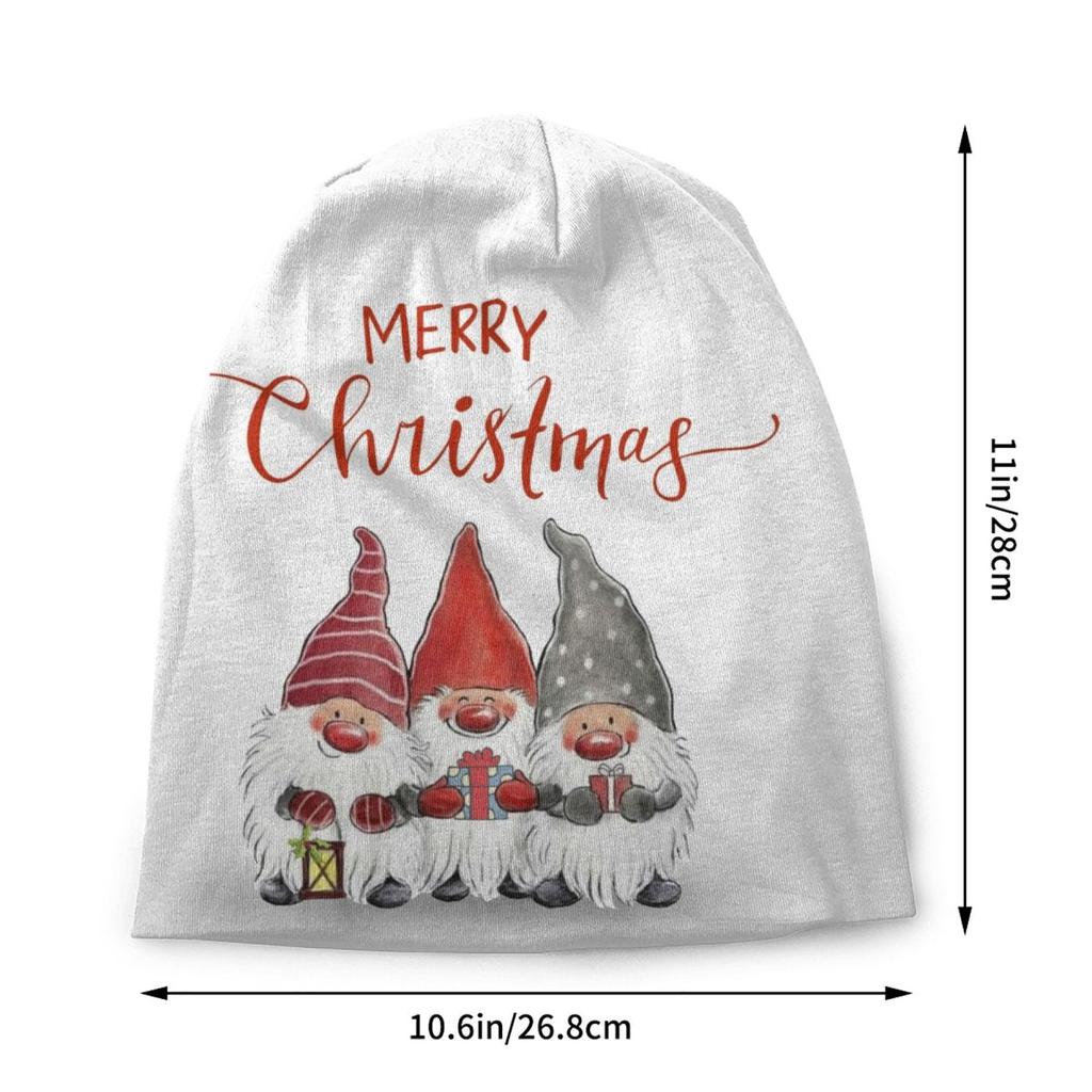 Custom Merry Christmas Skullies Beanies Caps Unisex Winter Knitted Hat Adult Kids Xmas Cartoon Gift Bonnet Hats Outdoor Ski Cap