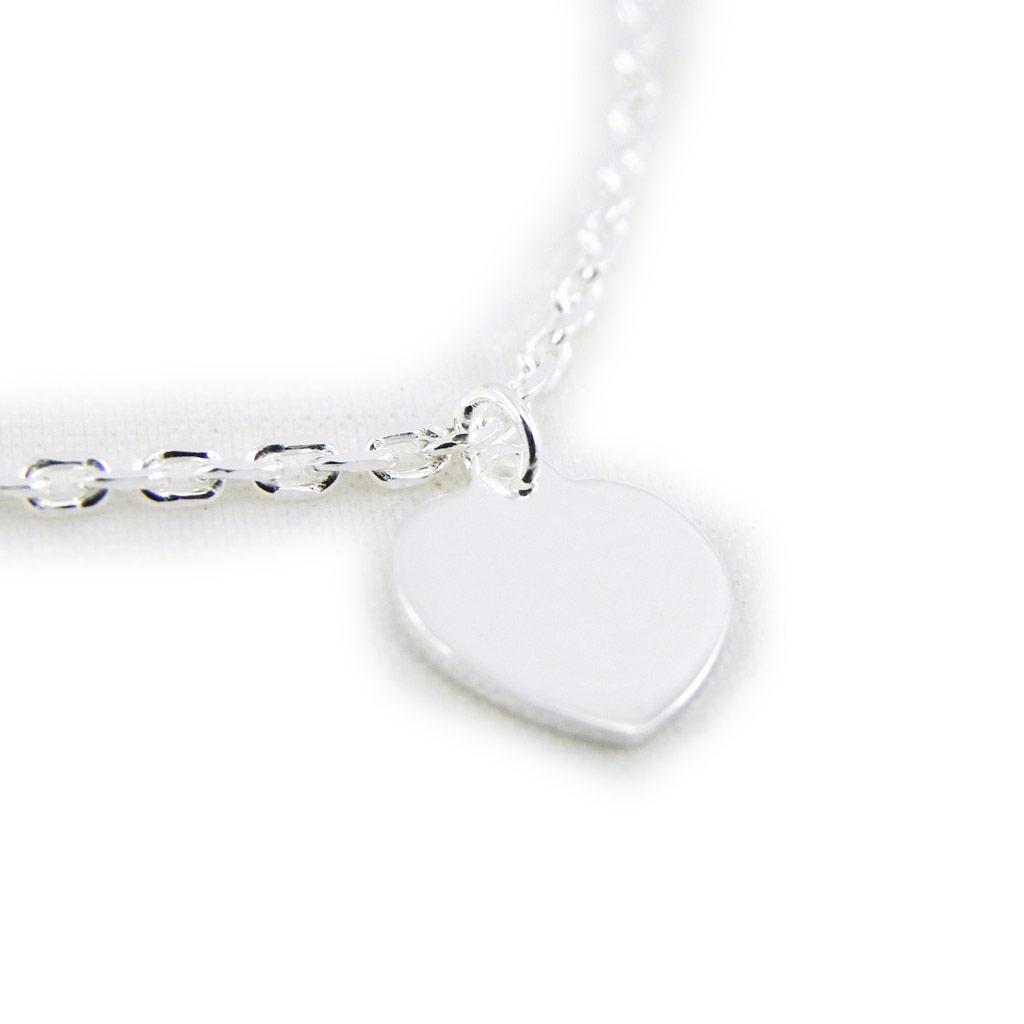 Les Trésors De Lily [G1253] - Silver Bracelet 'Choréographie' (love) - 7 Mm