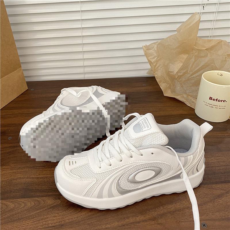 Mesh breathable waffle women 2 summer new soft-soled niche sports leisure running white shoes