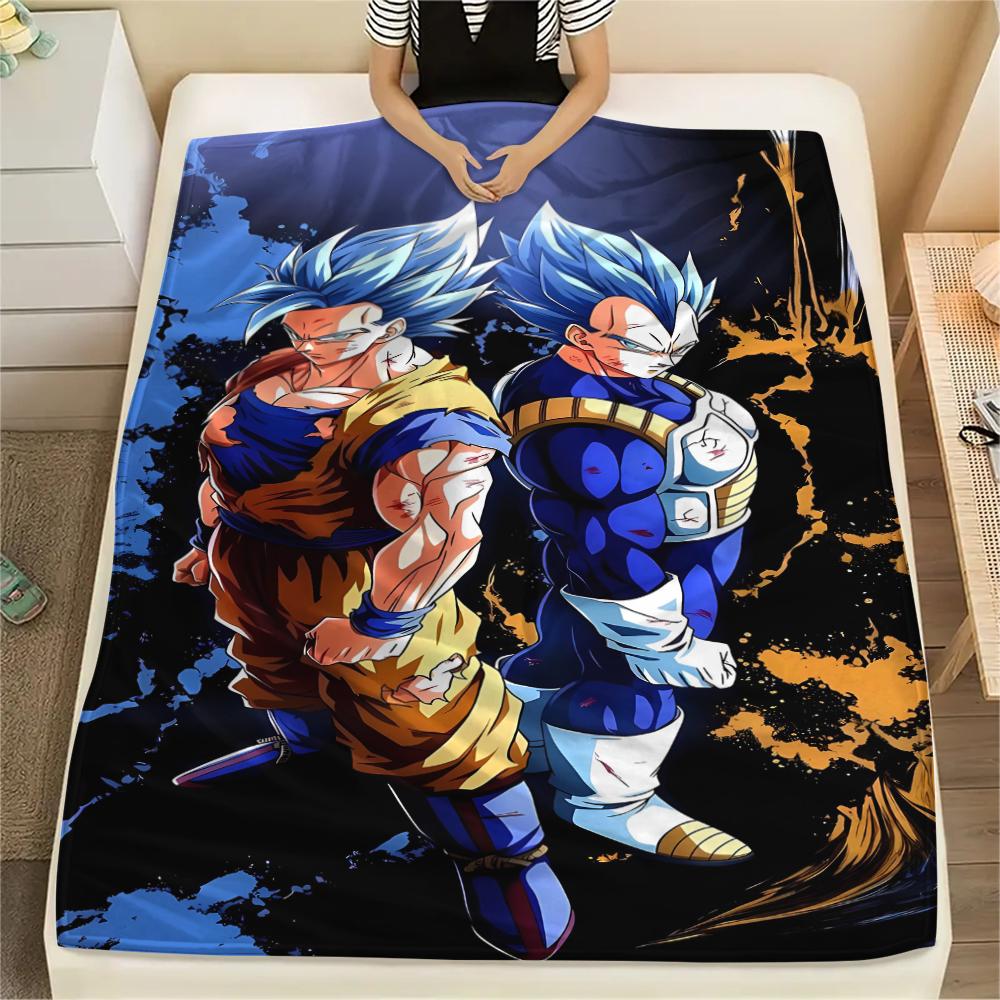Dragon Ball Character Poster Print Flannel Blanket,High quality Comfortable for All Seasons,Home Decor,Warmth and Comfort,Perfect for Christmas Gifts