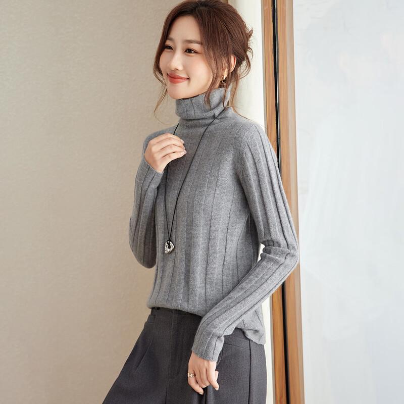 Srcr Women's Cashmere Blend Turtleneck Sweater