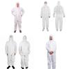 Nonwoven Protective Suit With Blue Tape And Zipper Closure For Dust Spray Painting And Farming Tasks