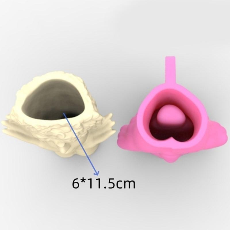 Silicone Ornament Moulds Silicone Vase Molds Flower Human Shape Flexible Crafting Moulds Silicone Texture Craft Moulds