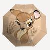 Deer, Illustration Themed Automatic Opening and Closing Umbrella, Brightly Colored 8-rib Portable Umbrella, Suitable for Men and Women, A Perfect Gift