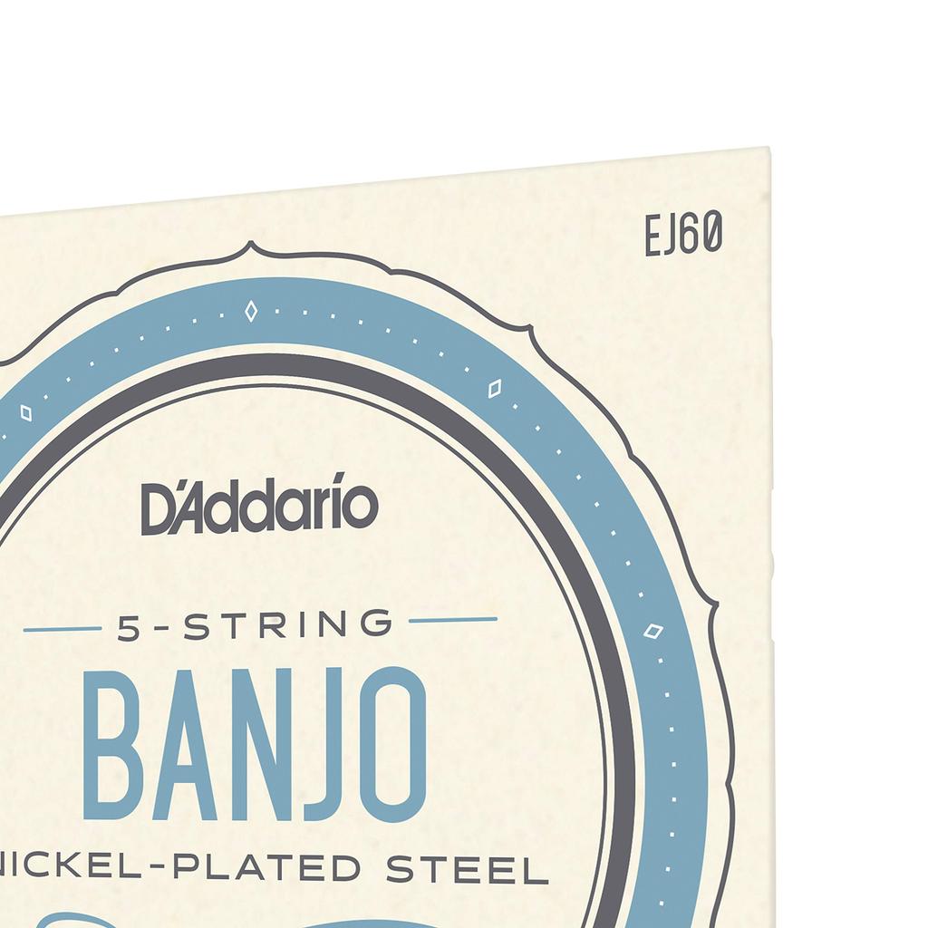 Banjo String Nickel Light 5 String EJ60 D'Addario .009-.020 []