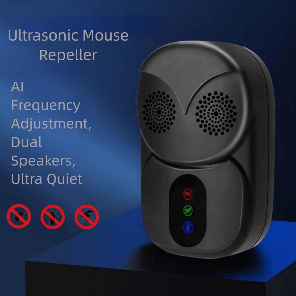 AI Smart Chip Ultrasonic Rodent Repeller Cyclical Frequency Pest Repeller Outdoor Use