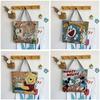 Canvas Butterfly Elephant Cat Tote Bag For Women With Sewn Details For Daily Use