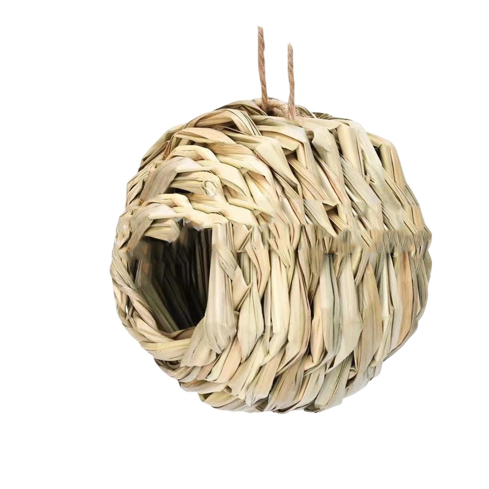 

Grass Woven Bird Creative Handmade Birdcage Garden Decoration One Size