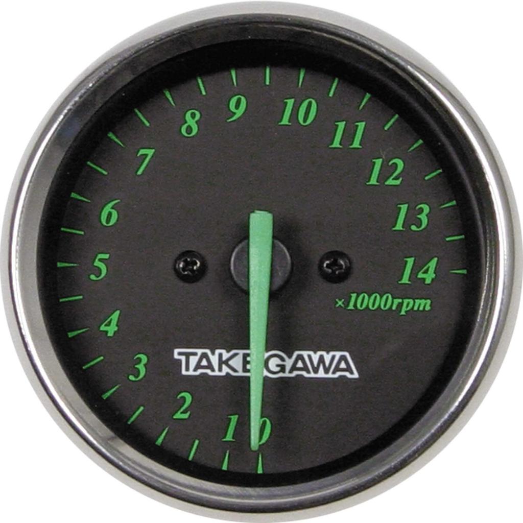 Special Parts Takekawa 05-05-0092 Black & Green Tachometer (Electric) 12 V Car Universal