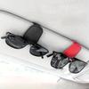 1pc Car Sunshade Fashion Glasses Frame Clip-PU Leather,Secure Magnetic Closure,Scratch Free Design,Easy One Hand Operation